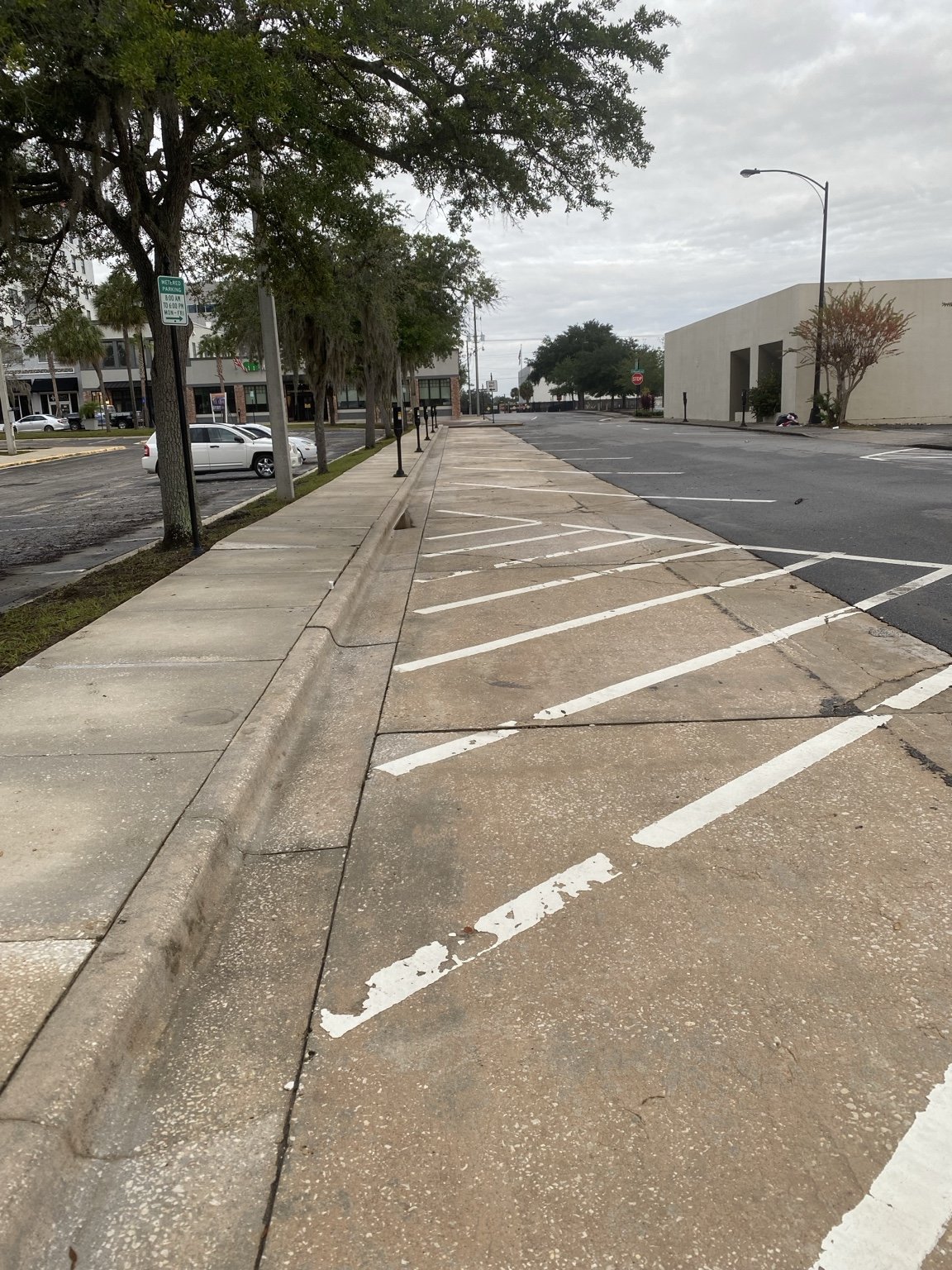 Commercial Sidewalk Cleaning before cleaning