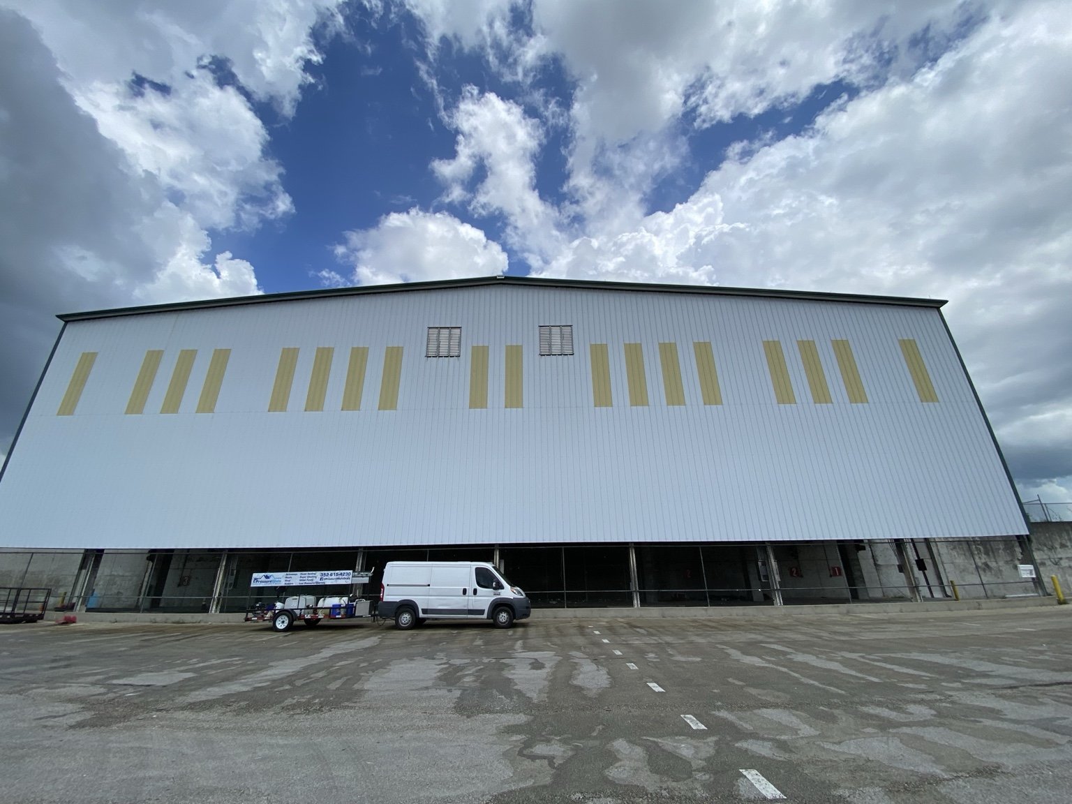 Commercial industrial building exterior