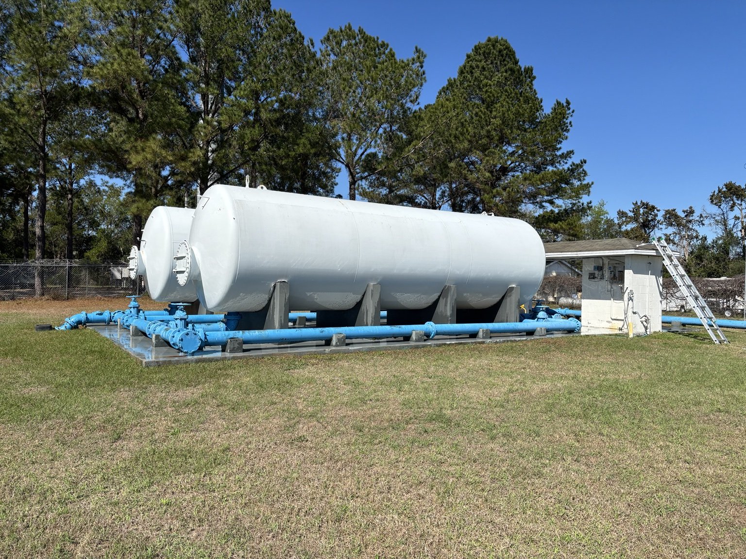 Municipal water storage tank cleaning project