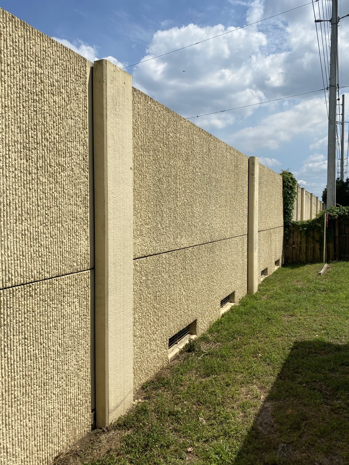 Exterior concrete wall project